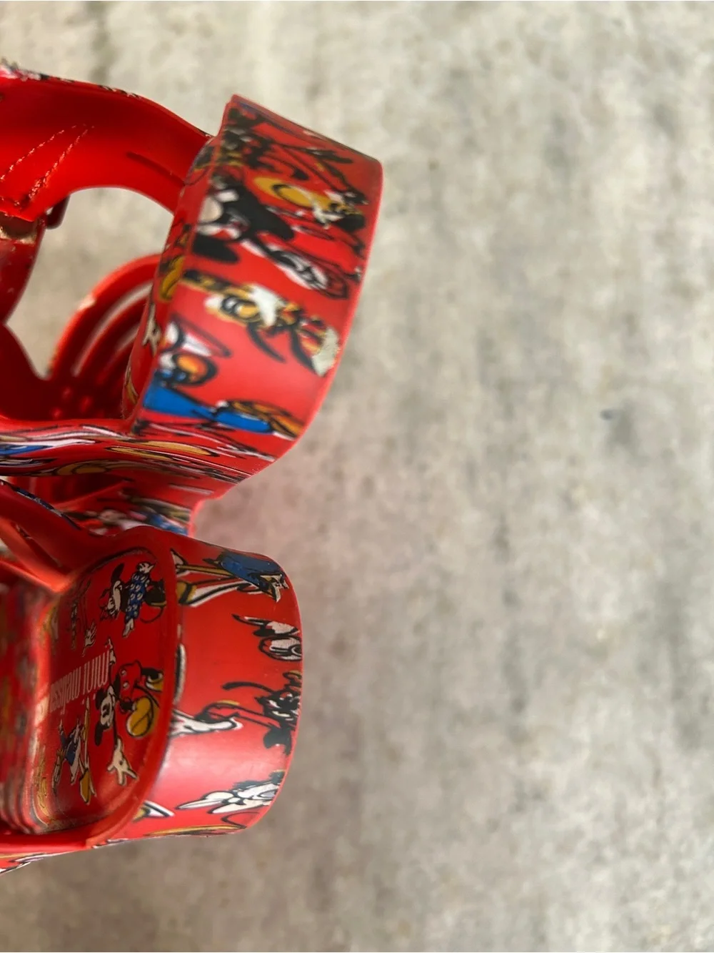Mini Melissa x Disney Red Mickey Kids Jelly Sandals Size 10